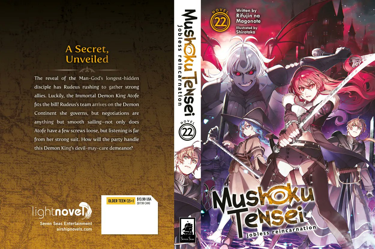 Novo volume de Mushoku Tensei – Light Novels mais vendidas