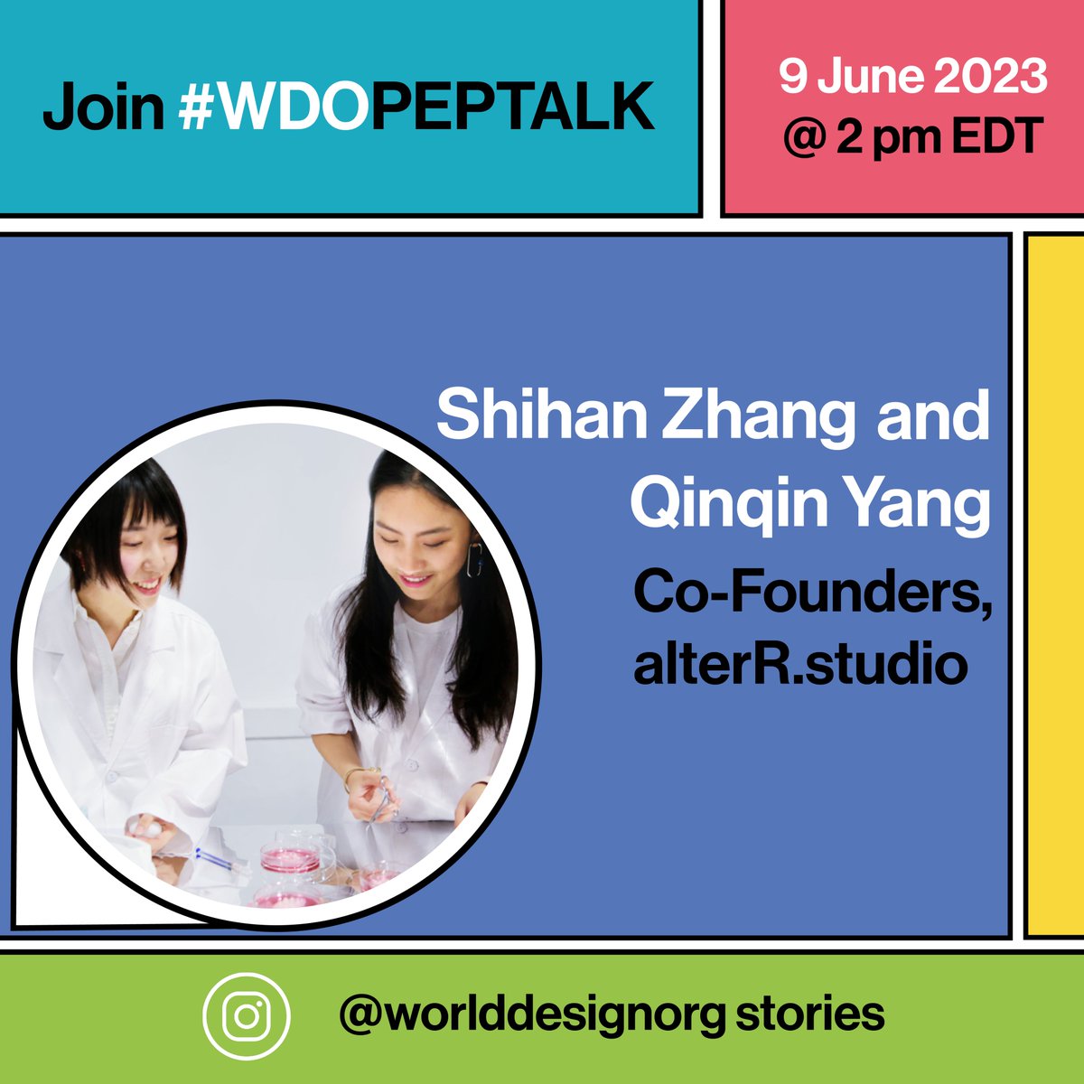 worlddesignorg's tweet photo. In celebration of World Industrial Design Day, we’re highlighting designers who are hard at work shaping #TheFutureWeWant. Tune in this Friday at 2pm EDT on our Instagram page for the first of our #WDOPepTalks with the founders of https://t.co/5S1XTkc3Nx! @shihandesign https://t.co/k7Sp5fyWdM