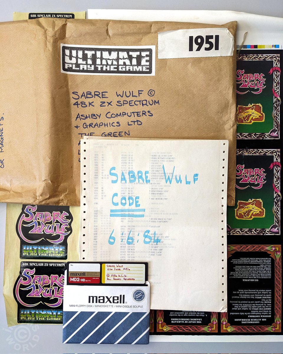 The days when game code was preserved on paper… just in case! 🕹️ #intimsworld #ultimateplaythegame #sabrewulf #spectrum #gamecode #retro #gamecollection #intimsworldmuseum #archive