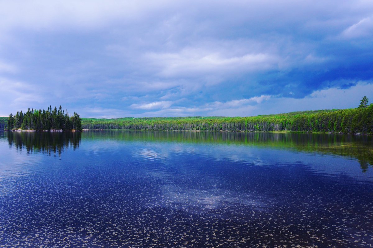 IISD_ELA's tweet photo. The calm before the storm… ⛈️ https://t.co/d8t0NvolS0
