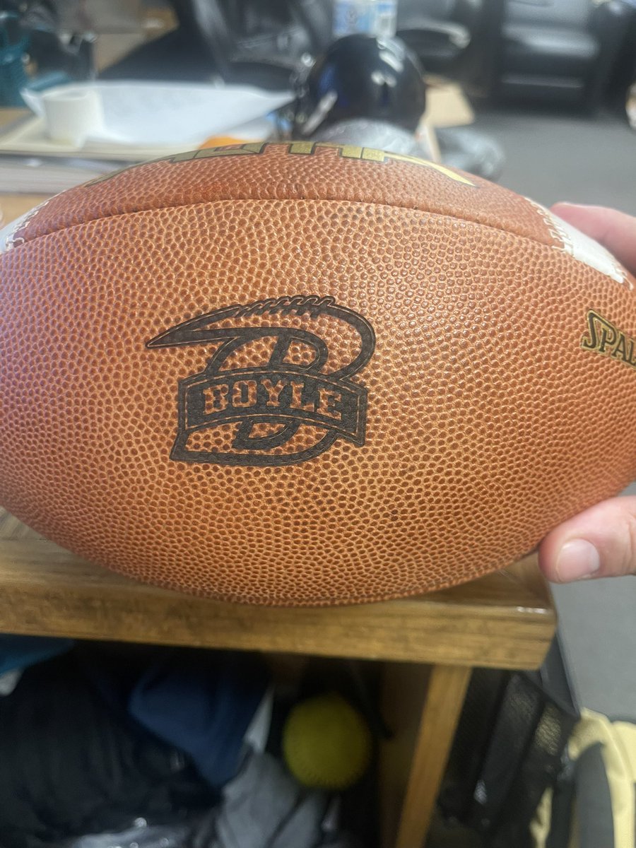 KYQBP's tweet photo. Here is some of the work we’ve done with our own footballs to break them in and make them game ready. https://t.co/9TazBVieJl