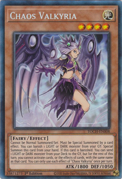 1606. Chaos Valkyria First released in Japanese and in English in 2020 Sorry for the late one today! #YuGiOh
