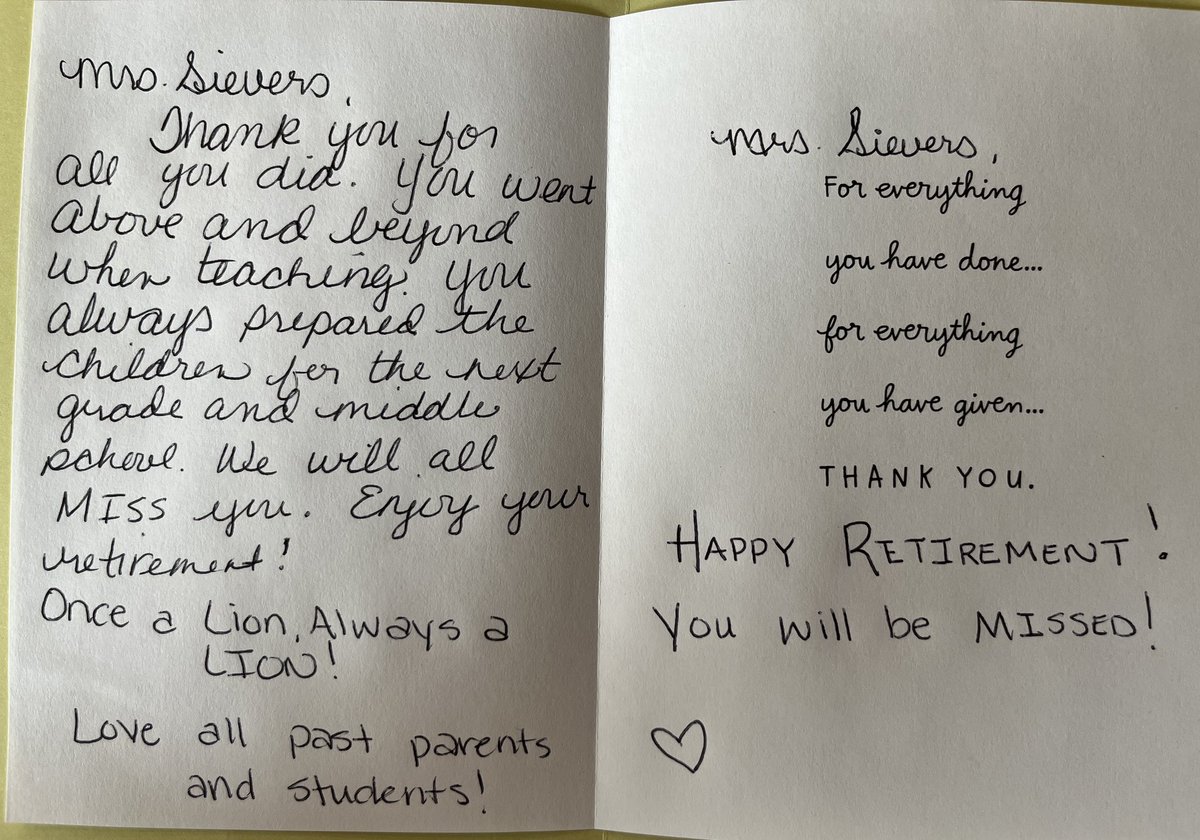Thanks <a href="/KomenskyLions/">Komensky School</a> for all of the love. I will cherish all of our memories that we have made together!  I will be checking in to see how everyone is doing!  #d100inspires