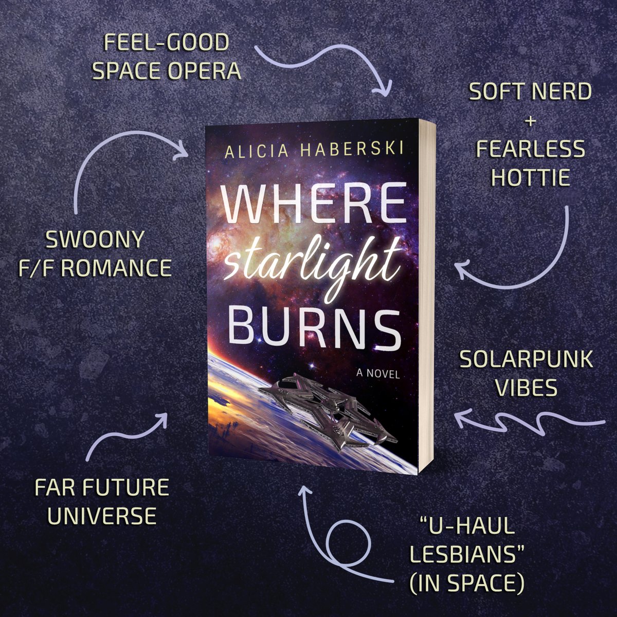 Where Starlight Burns is now on NetGalley! 
bit.ly/3WOSxGd

If you like space operas and f/f romance, this book is for you! 
#spacesapphics #indieauthor #sciencefiction #lgbtreads #queerscifi