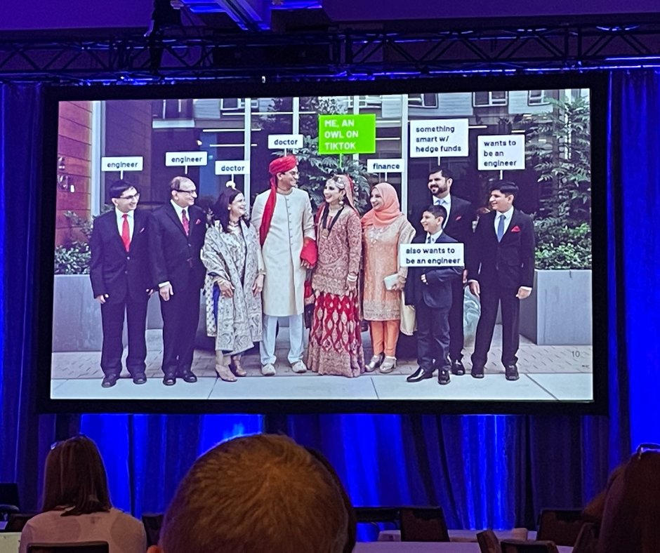 Live from IABC World Conference: <a href="/duolingo/">Duolingo</a>’s Zaria Parvez was a highlight of day 1 with her highly entertaining take on being a disruptor &amp; calculating risk on social media. #IABC23 #socialmedia #Cincinnati #Toronto