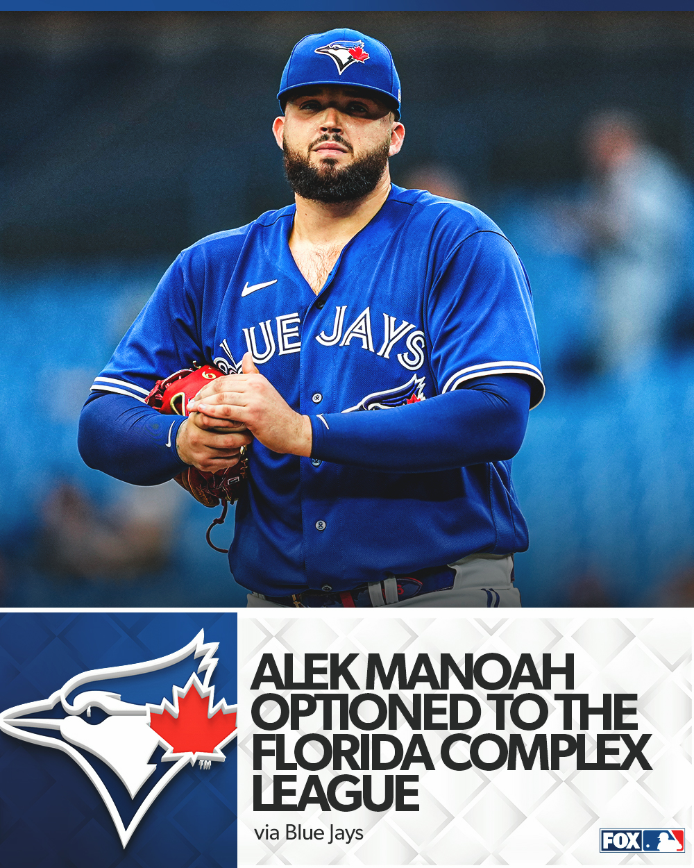 FOX Sports: MLB on X: Blue Jays SP Alek Manoah is being optioned to the  Florida Complex League, per the team.  / X