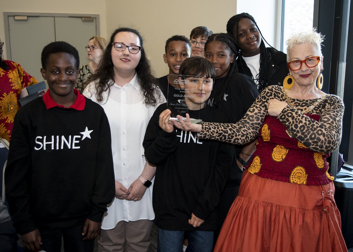 Gold Award for Young Volunteer Team - SHINE Merton. Well done!xxx