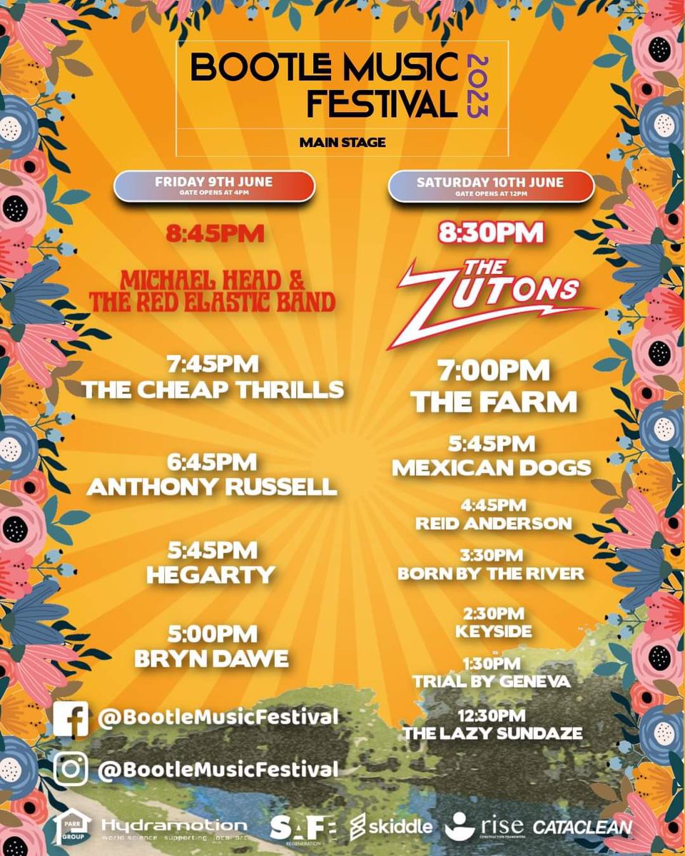 Looking forward to playing @BootleMusic Festival this weekend with @reidandersonmu1 and a band of fine musicians. Come along 🎶🎸