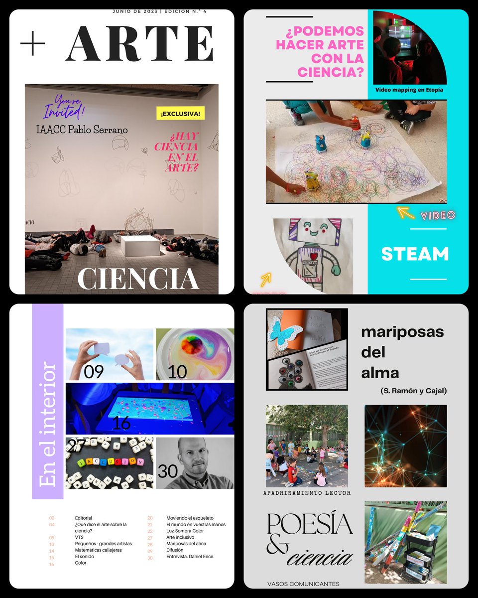 Nueva revista👇 issuu.com/profemariajoma…
Vínculos entre un museo <a href="/IAACCPSERRANO/">IAACC Pablo Serrano</a> y un cole <a href="/CeipCamon/">CEIP José Camón Aznar</a> 
Creciendo y aprendiendo juntos.
<a href="/cpmariadeavila/">CP María de Ávila</a> <a href="/sasnoa/">sara anes sanz</a> <a href="/carmeniglesiasb/">Carmen Iglesias 🙋</a> @conluzybits <a href="/davidguirao/">David Guirao</a> <a href="/doloresojeda1/">Dolores Ojeda</a> <a href="/imgende/">Ingrid Mosquera</a> <a href="/marcialoscar/">Oscar Marcial</a> <a href="/patriciartZ/">Patriciart 🍏💜🔻🎨</a> <a href="/elastrolabio/">Daniel Erice</a>