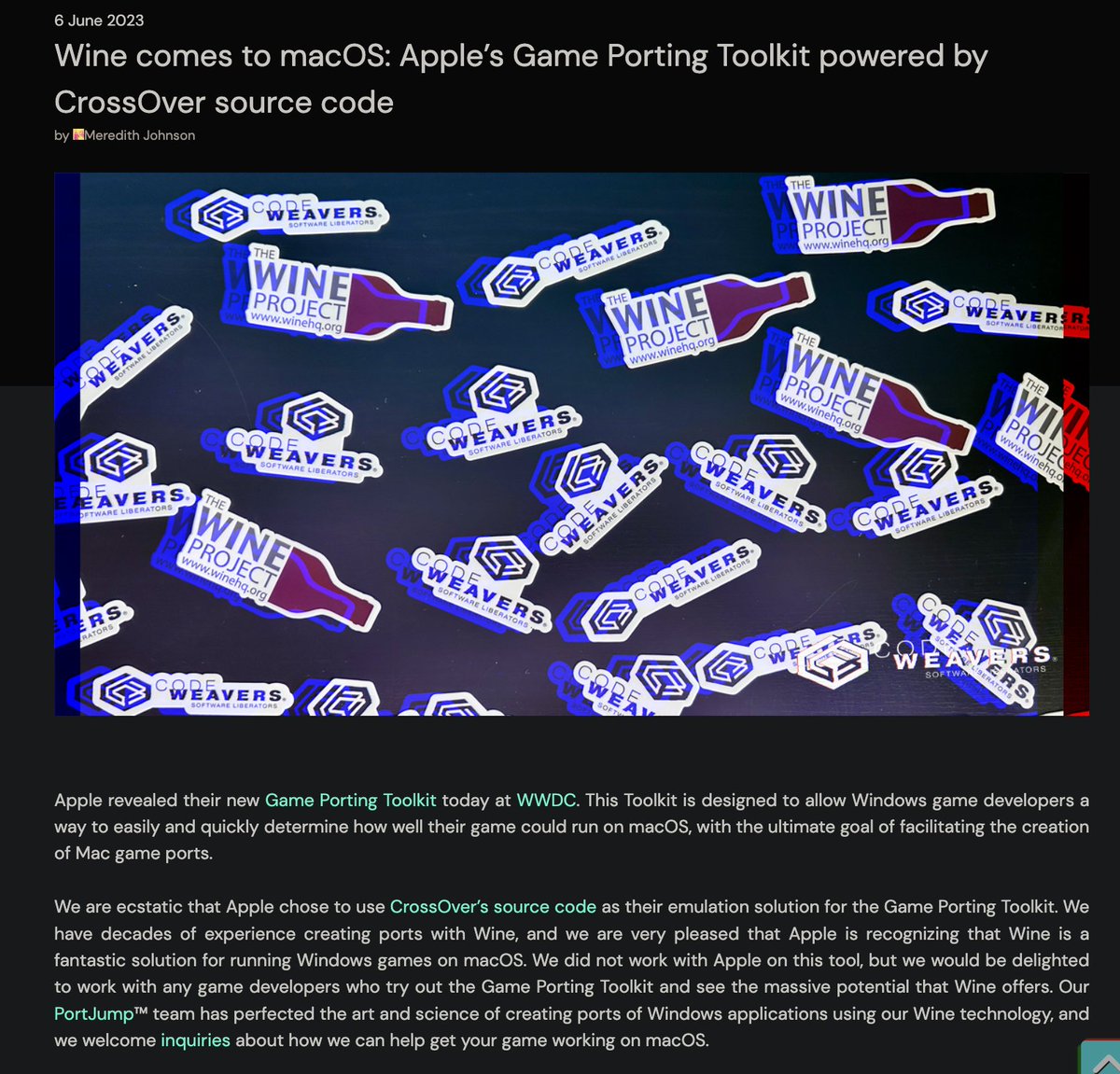 Flat2vr on twitter apple s new game porting toolkit is designed to
