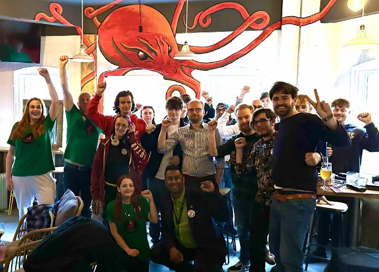 frasermcguire_'s tweet photo. Hospitality is one of the most precarious and exploitative sectors in the UK, but @FairHospitality is taking the fight to bad employers across the country.

I’m really proud to be elected Chair of our new East Midlands Unite Hospitality branch at the launch event today 🚀 https://t.co/kDrV3w8W1K