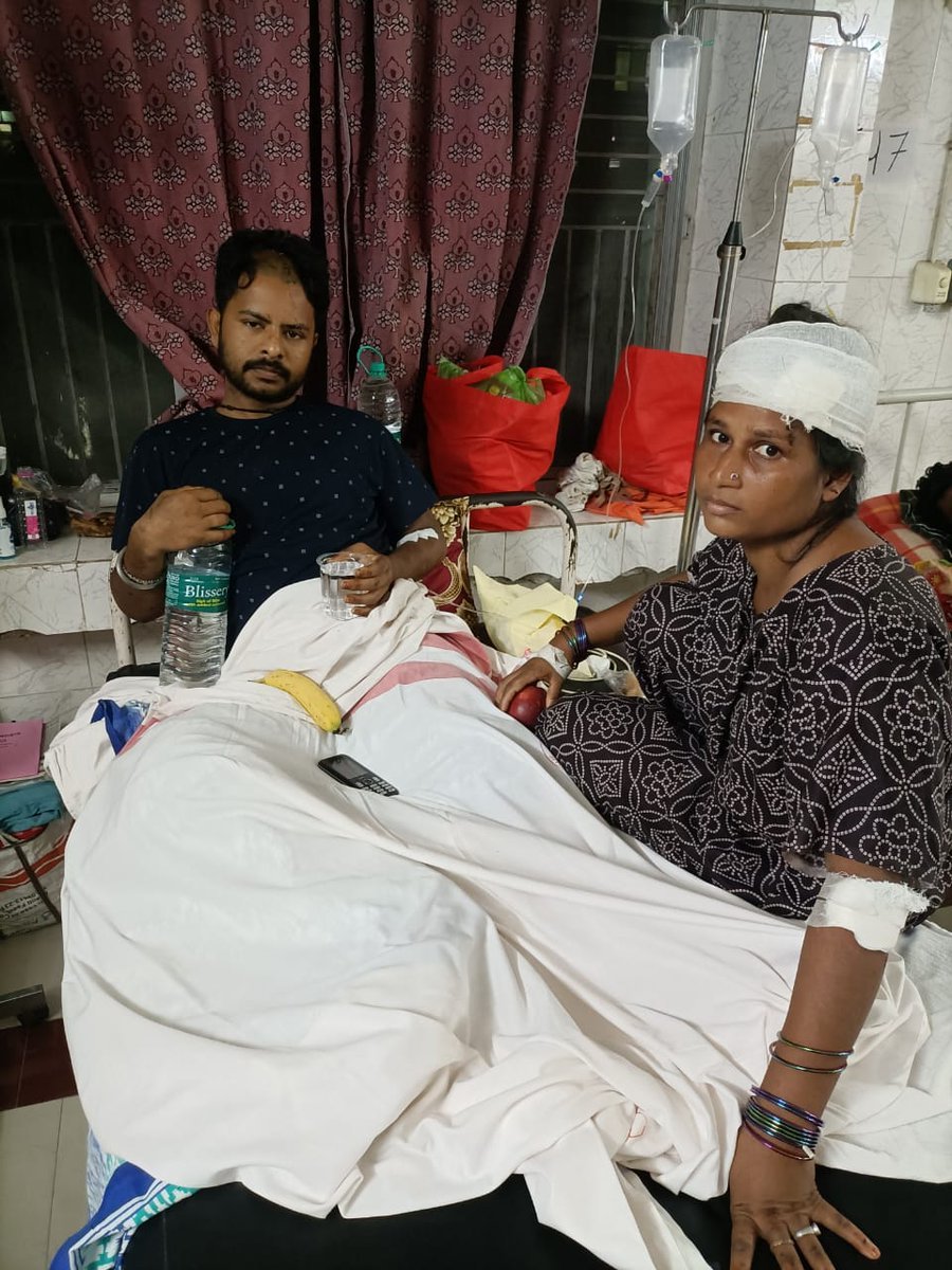 #BalasoreTrainTragedy | A  newly married couple of three days who got separated during the train accident at Bahanaga in Balasore district, reunited yesterday at SCB Medical College & Hospital, Cuttack 

(CMC)

#Odisha