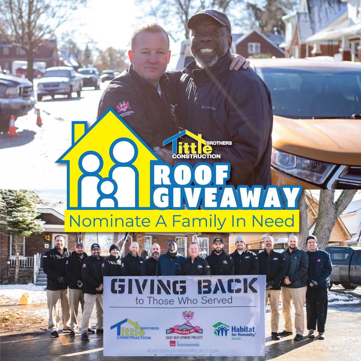 Nominate a family in need for a free roof. Back with the 50 year @OwensCorning roof warranty. 
tittlebrothers.com/community-stro…  . . . @OCRoofingLLC  #metrodetroit #southeastmichigan #roofing