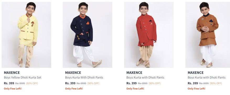 Printed Kurta With Dhoti Pants | The Little Factory
