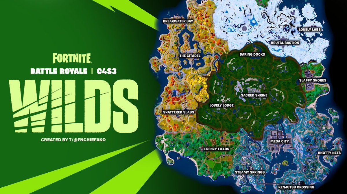 Fortnite News Leaks On Twitter Season 3 Map Concept рџ ђрџ ґ Via Fnchiefako