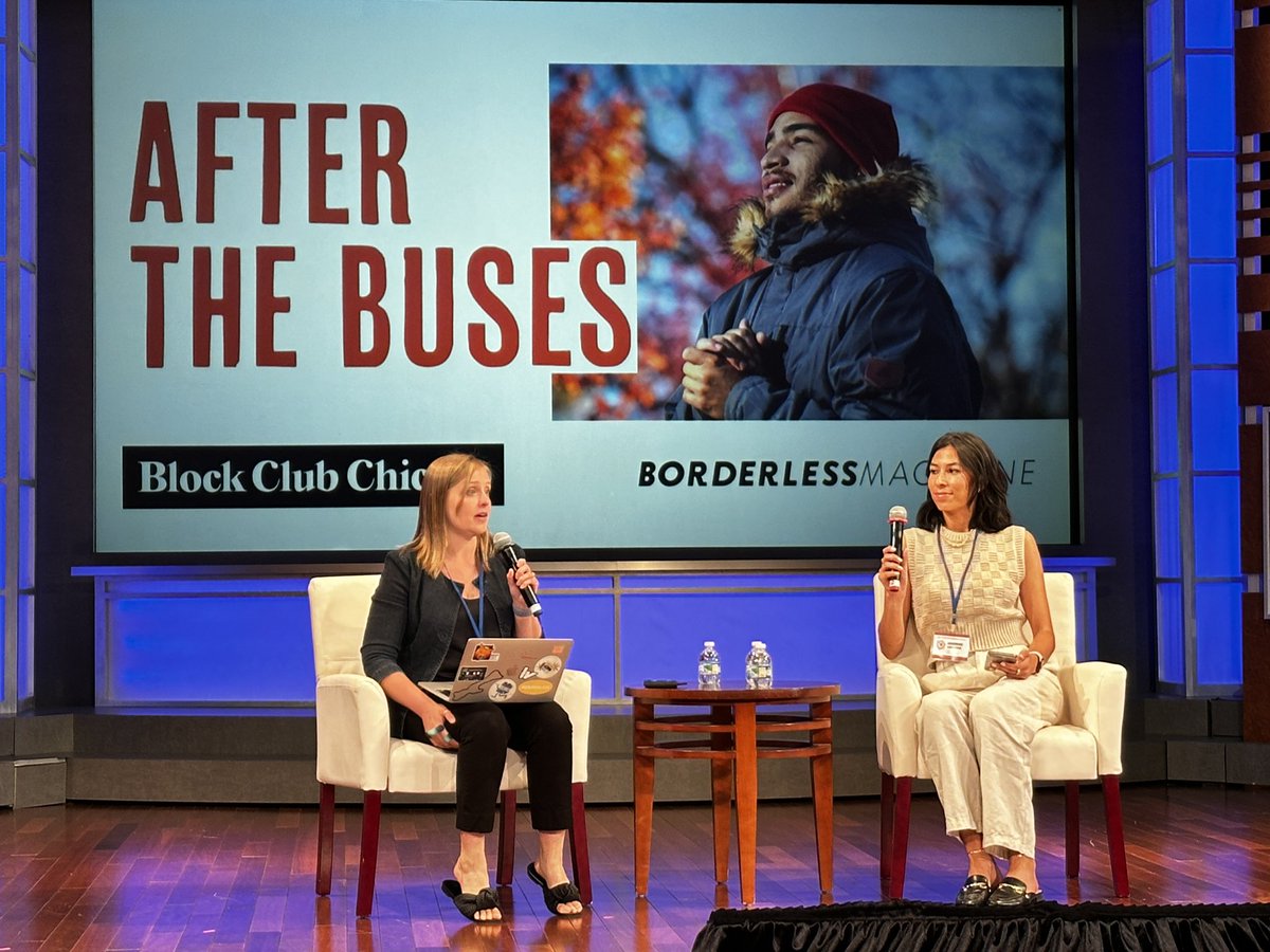 KatDuncanPhoto's tweet image. ‘After the Buses’ was a collaboration between @BlockClubCHI and @Borderless_Mag. #CJS2023