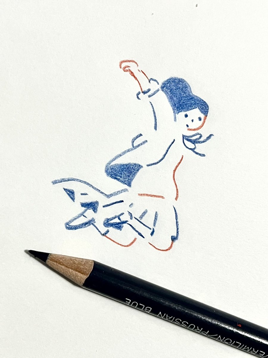 「赤青鉛筆で描いていまーーす」|ryukuのイラスト