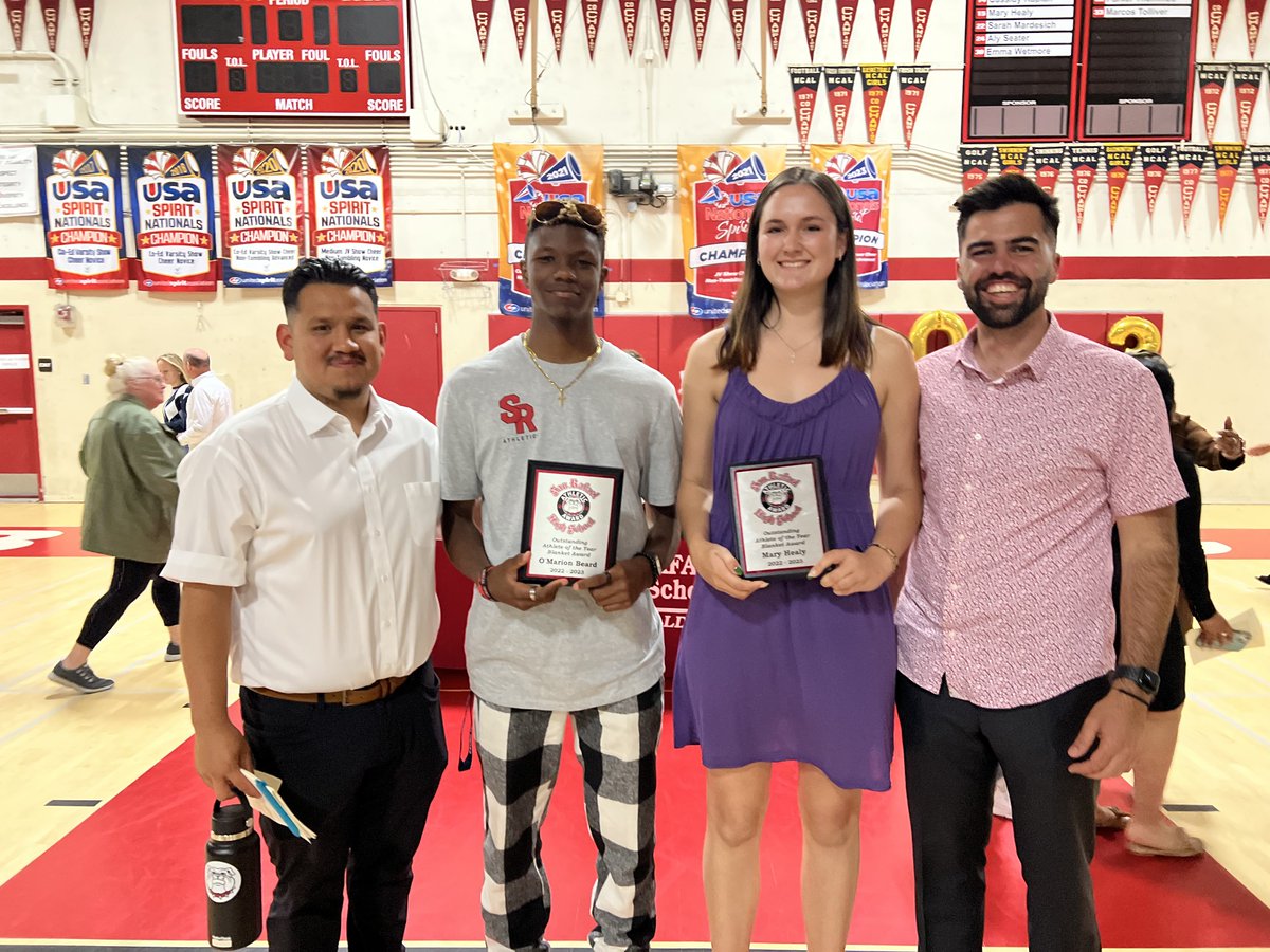 Sanrafaeldawgs's tweet photo. Congratulations 🎉 to our 2022-23 Athletic Award 🏆 Winners

MAF Outstanding Student Athlete
Estelle Engelskirchen
Norman Tellez

Blanket Award Winner (Pictured 📸 Below)
Mary Healy
O’Marion Beard

Becky Mangiardi Award Winner
Shaylee McCulley
Trey Skieresz

@westcoastpreps_ https://t.co/0dhplxSu2R