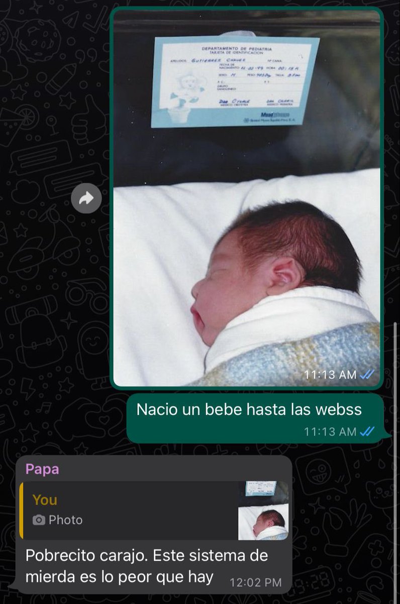 malapersona69's tweet photo. Como olvidar cuando roté en neonatología y mi viejo no me reconoció https://t.co/0OTX5alX8s