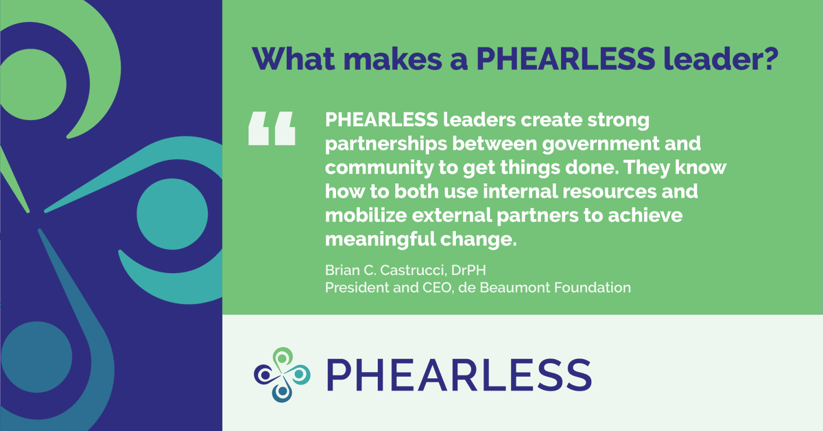 deBeaumontFndtn's tweet photo. To meet new challenges, #PublicHealth leaders must become #PHEARLESS. Learn about a new opportunity to develop the mindset and skillset to transform systems, structures, and policies in partnership with your community. Apply by July 6. @BrianCCastrucci https://t.co/odj0xMczyQ https://t.co/iYuI1Vb6Wj