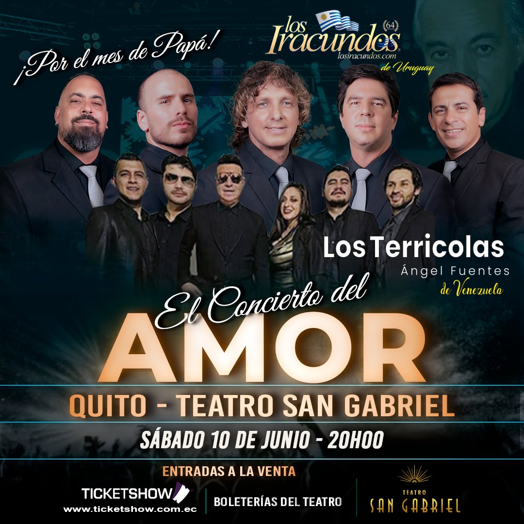 Ticket Show on Twitter "El Concierto Del Amor Quito viernes, 10 de