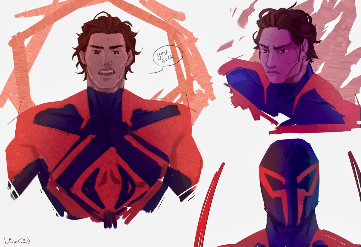lewees_is_bored's tweet photo. When i say i struggled i mean it,,, muscley ass face 🫠
#SpiderManAcrossTheSpiderVerse #spiderverse https://t.co/cgTDSrklBF
