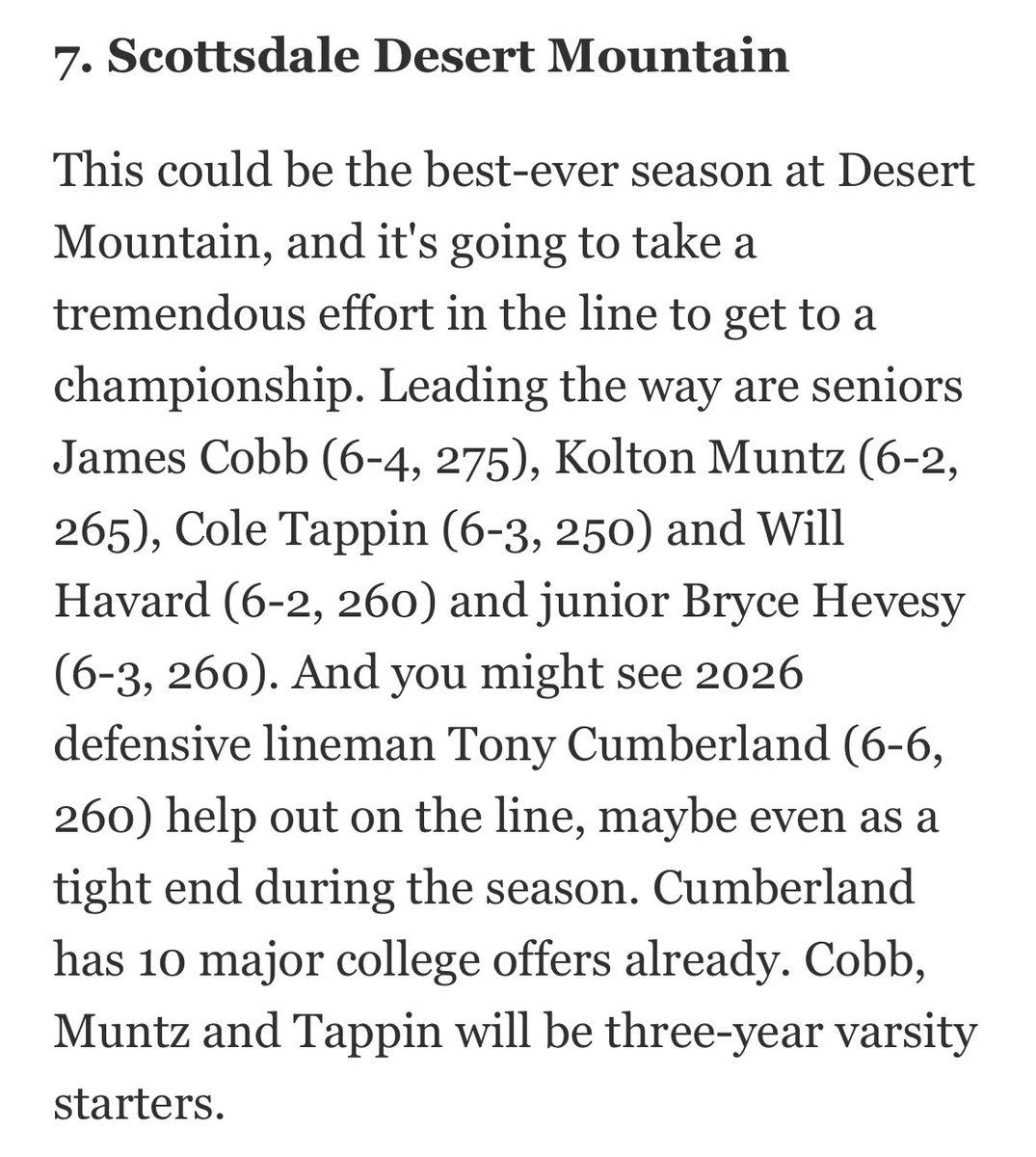 DMWolvesFB's tweet photo. 🐺🏈
@JamescobbIV @Kolton2005 @ColeTappin @bryce_hevesy8 @William_Havard6 @tony_cumberland https://t.co/efNmXmmVhs