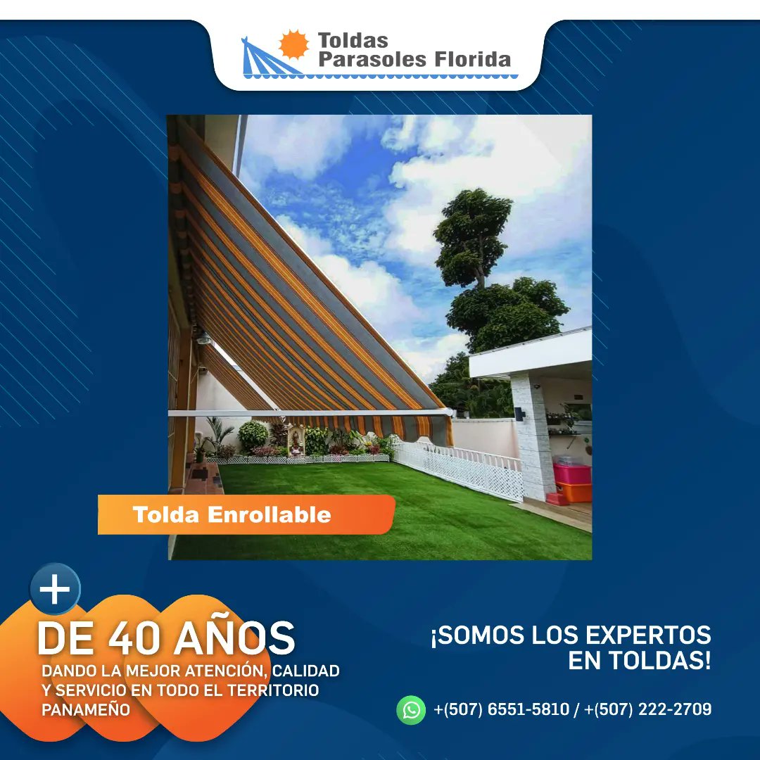 Parasoles_F's tweet photo. En Parasoles y Toldas Florida solamente usamos lona Sunbrella, la mejor del mercado. 

Y no solo la mejor, ¡sino el mayor surtido de colores, texturas y patrones en Panamá!

Protégete- ¡y exprésate!- con nuestra sombra.

#MejorCalidad #MejorServicio #MejorGarantia #Toldas #Panama https://t.co/UAhXOHXVA4
