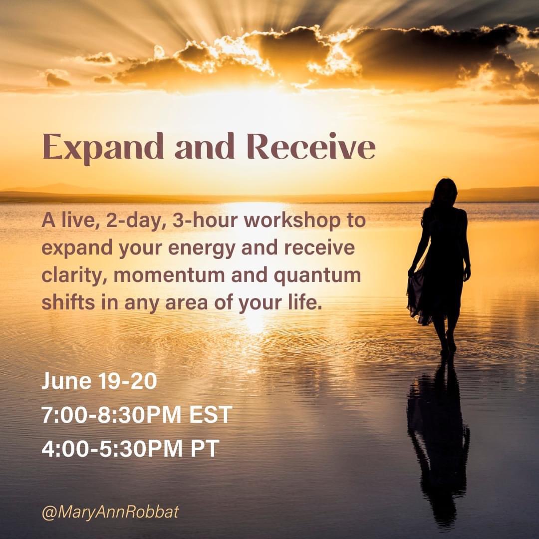 If you are ready to be in communications with your #SpiritGuides and expand your ability to #receive more ease, flow, connection, guidance, and #purpose, then you’ll love this special Expand & Receive event!

👉 Get more info and register here: bit.ly/MARExpandRecei…