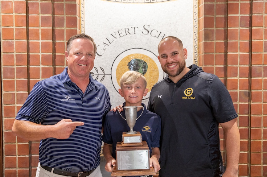 CalvertSchoolMD's tweet photo. Congratulations to Tenth Agers Hudson B. and Elizabeth J. for earning the Boys' Junior Cup and Girls' Junior Cup!🏆️ We celebrated these honors and our end-of-year Lower School Assembly this morning ahead of tomorrow's Moving Up Ceremony. https://t.co/BMWllsuHiD