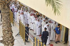 VOAFarag's tweet image. AFP: #Kuwaitis cast their ballots Tuesday in the Gulf state's seventh #general_election in just over a decade, following repeated political crises that have undermined #parliament and stalled #reforms.