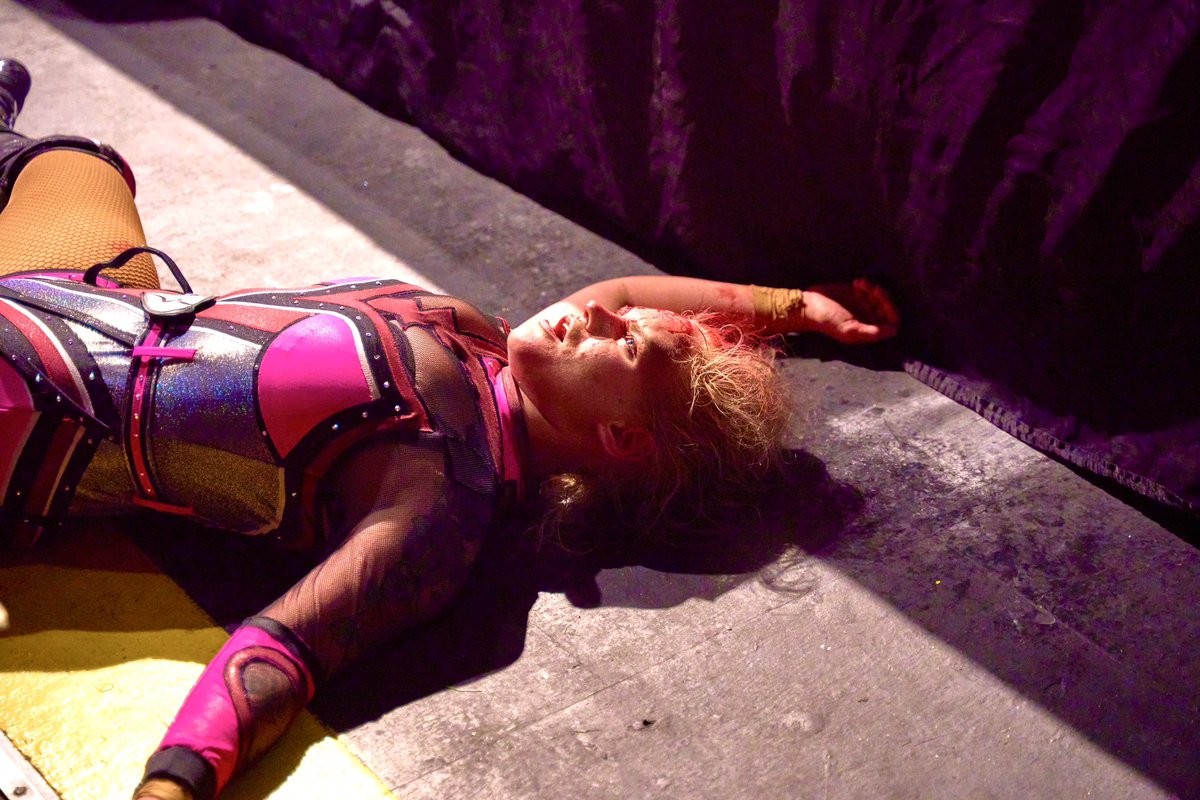 kinggordzilla's tweet photo. The night could have been better for @Shazza_McKenzie but it was a well fought battle. She did survive a @maki_itoh pizza cutter attack at #GCWTheWay. https://t.co/iPhAD7vpJt