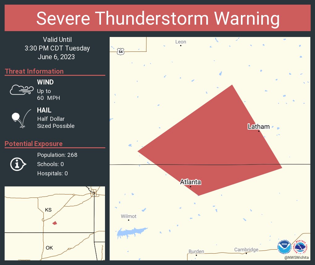 NWS Severe Tstorm on Twitter "Severe Thunderstorm Warning including