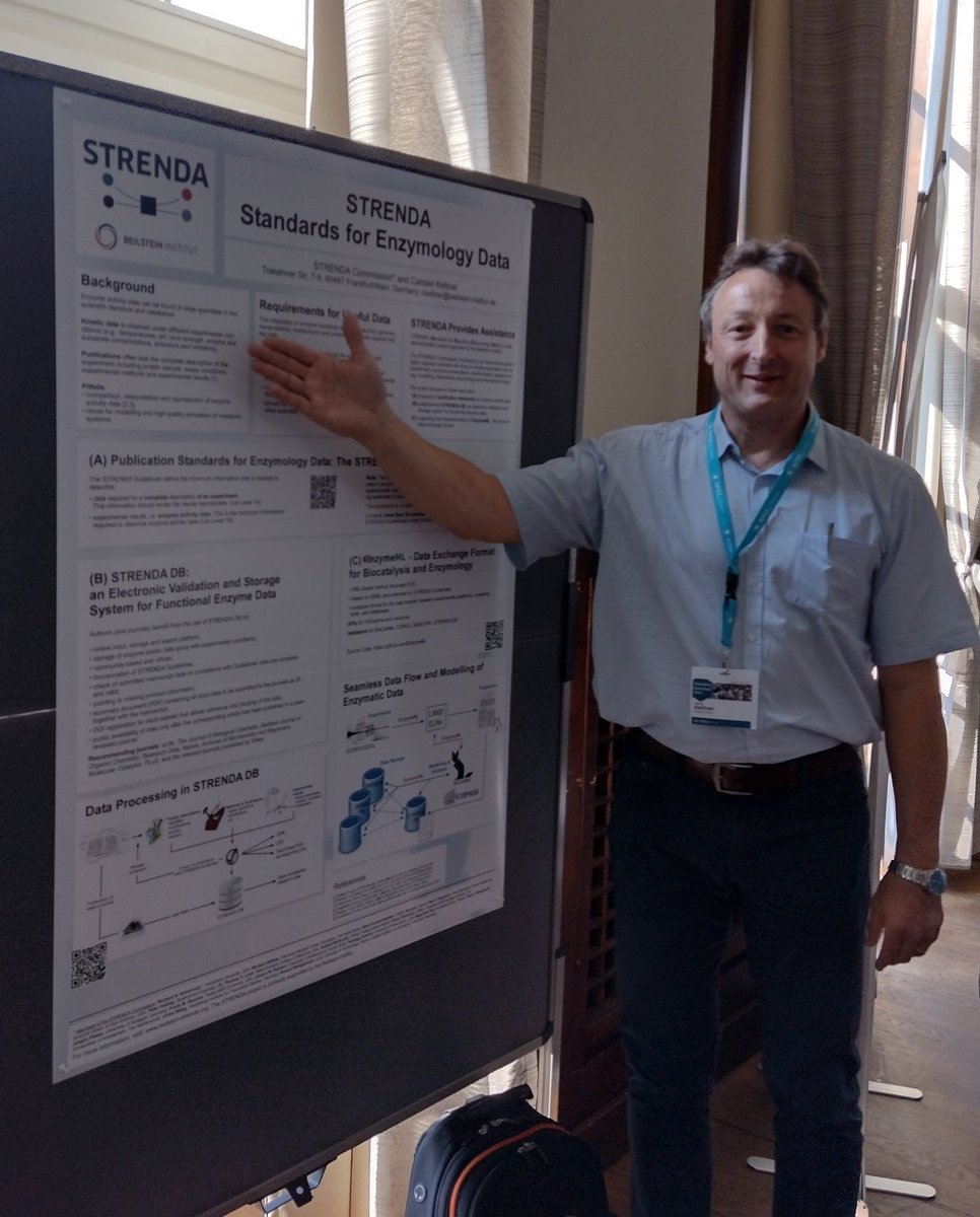 BeilsteinInst's tweet photo. #STRENDA, #STRENDA_DB and #EnzymeML presented at @NFDI4Chem #ChemistryDataDays in Mainz. Pleased to have met so many partners in person, again. https://t.co/liMZ2yEs05