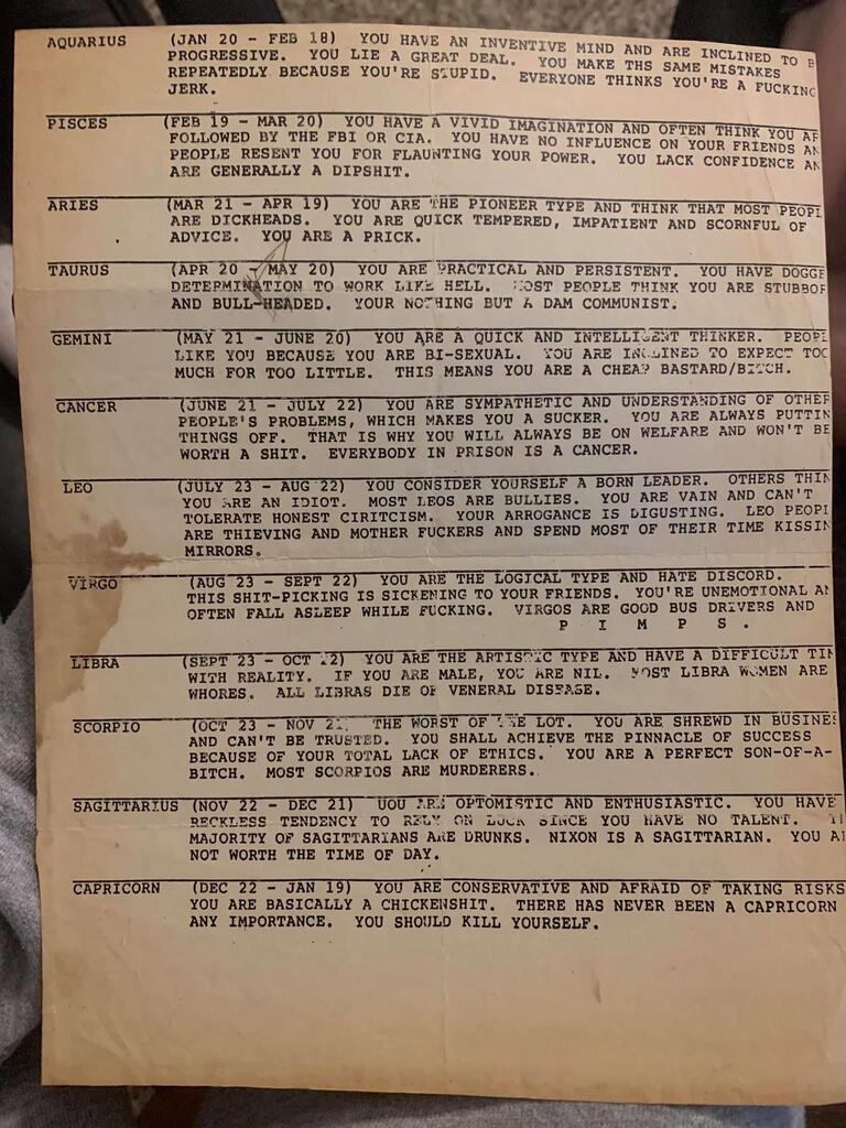 1979 horoscopes that DON’T disappoint. I’m a bisexual bastard. 🤓 🎓 #guide #learning #study #todayilearned