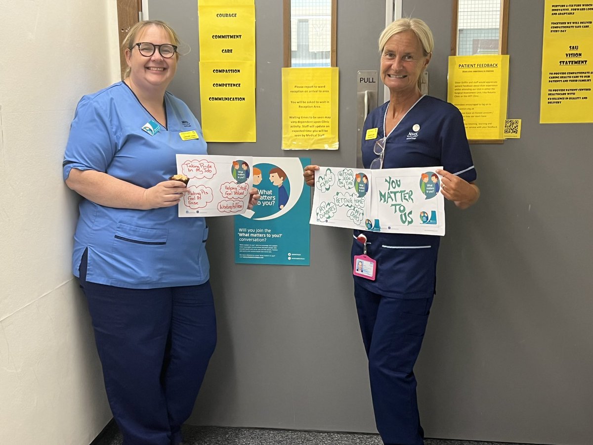 ali_craig23's tweet photo. Team Surgery at IRH celebrating #WMTY23, staff sharing what is important to them and having meaningful conversations with their patients.Thanks to our nurse educators for supporting @LornaLoudon @LouiseWatsonAHP @MelissaGorman_1 @ClareClarehynes @NHSGGC  @LaurenHughesba1 https://t.co/BHFX9OucUv