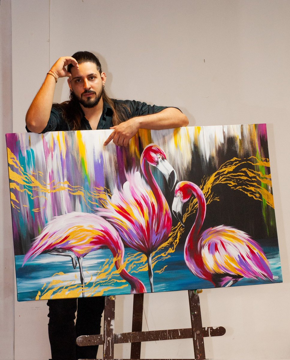donlizzarazo's tweet photo. Les presento mi última obra por comisión : Gracia Alada 🦩🦩🦩
Imagina tener una obra que refleje tu estilo y tus sueños, creada con amor y dedicación.
#cuadrosdecorativos
#cuadropersonalizado
#arteinterior
#diseñodeinteriores
#decoracion
#pinturaartistica
#artepersonalizado https://t.co/LRL9tbFqfK