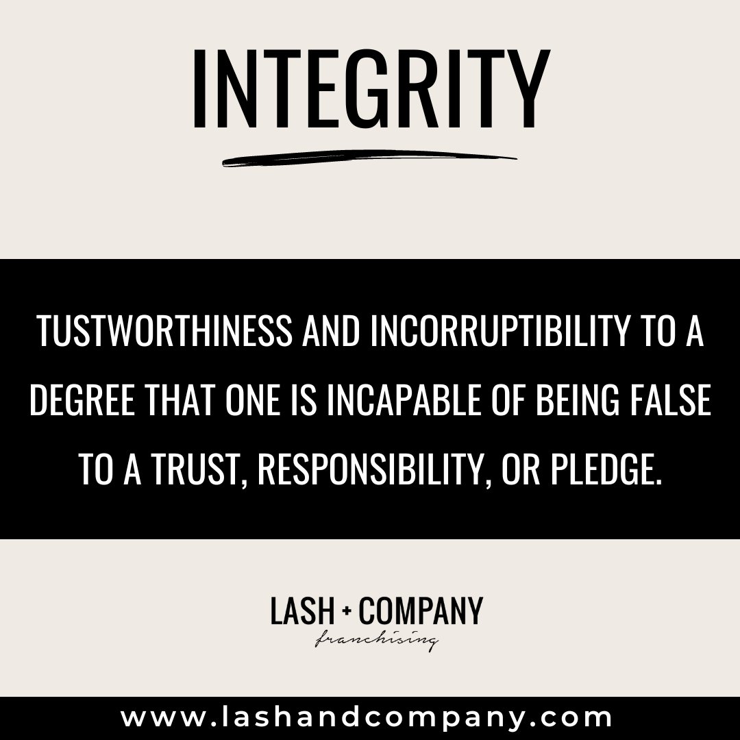 In integrity, you have nothing to fear, and nothing to hide. You will do the right thing, regardless of the consequences.

#franchises #franchising #century #instagram #entrepreneur #franchiseforsale #franchisees #franchiseyourbusiness #franchiser