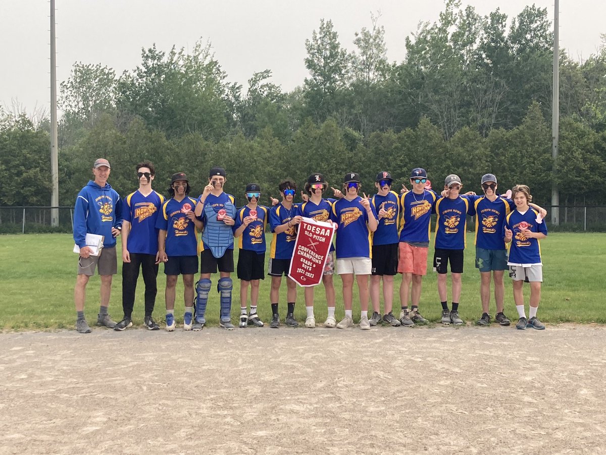 Greg Sliz (@slizrock) on Twitter photo Congratulations to the <a href="/JosephHoweSr/">Joseph Howe</a> grade 8 boys slo-pitch team on a fun and successful day!! <a href="/TDESAA_TDSB/">TDESAA Athletics</a> Eastern Conference Champions!! Way to go boys and Good luck at Cities next week. <a href="/HPE_TDSB/">HPE TDSB</a> Congratulations to the <a href="/JosephHoweSr/">Joseph Howe</a> grade 8 boys slo-pitch team on a fun and successful day!! <a href="/TDESAA_TDSB/">TDESAA Athletics</a> Eastern Conference Champions!! Way to go boys and Good luck at Cities next week. <a href="/HPE_TDSB/">HPE TDSB</a>