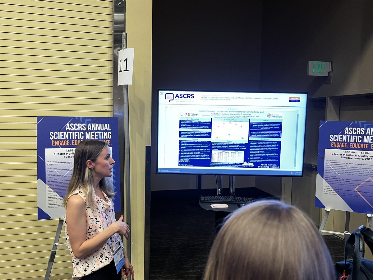 Justin Brady (@justinbradymd) on Twitter photo Great to see a former <a href="/CWRUSOM/">CWRU School of Medicine</a> student <a href="/aalthans/">Ali Althans</a> presenting at #ASCRS23 on disparities in colorectal cancer outcomes. Definitely going to be a future star! <a href="/ScottRSteeleMD/">Scott R. Steele</a> <a href="/PittSurgery/">Pitt Surgery</a> Great to see a former <a href="/CWRUSOM/">CWRU School of Medicine</a> student <a href="/aalthans/">Ali Althans</a> presenting at #ASCRS23 on disparities in colorectal cancer outcomes. Definitely going to be a future star! <a href="/ScottRSteeleMD/">Scott R. Steele</a> <a href="/PittSurgery/">Pitt Surgery</a>