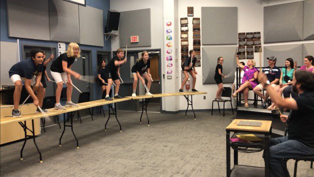 SummerEnGCISD's tweet image. Percussion Extravaganza performed what they learned at the end of week 1!