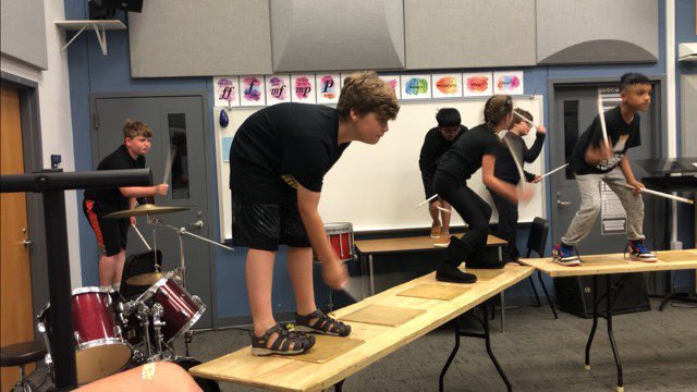 SummerEnGCISD's tweet image. Percussion Extravaganza performed what they learned at the end of week 1!
