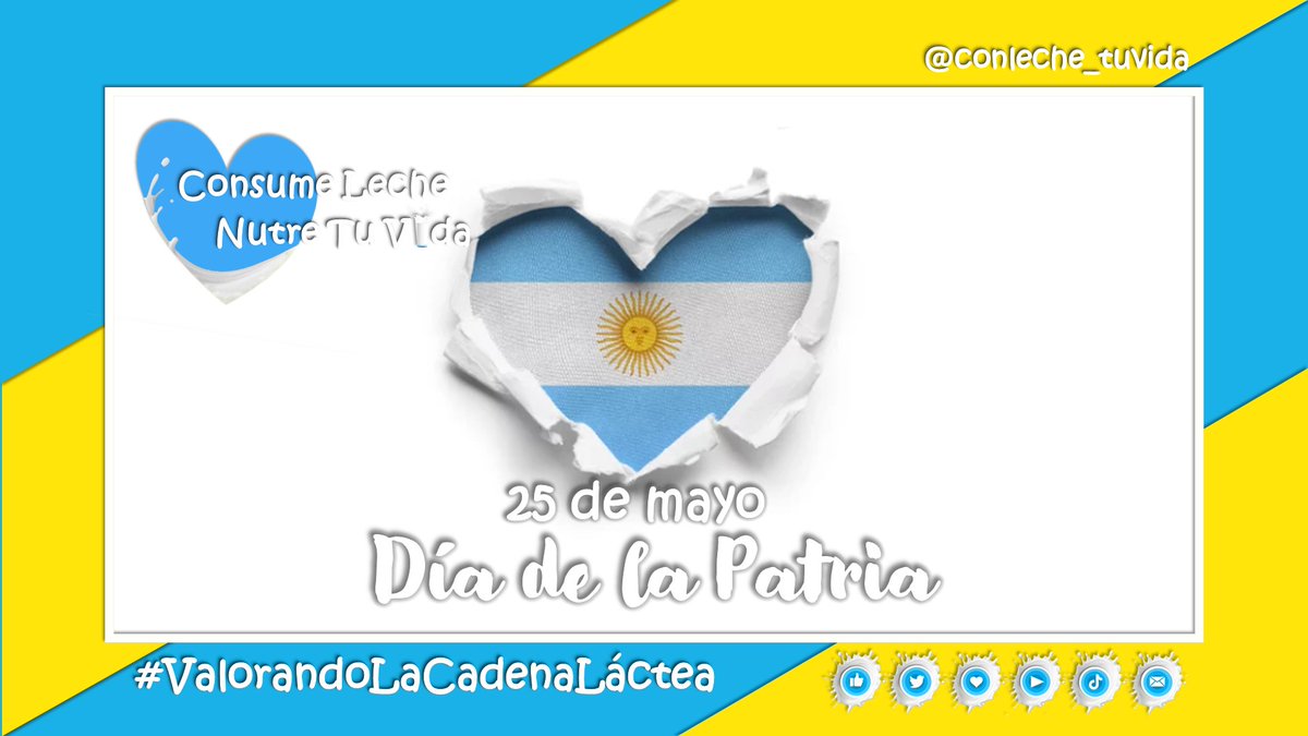 ¡Feliz día de la Patria!!! 🇦🇷💙🤍💛🇦🇷
Cada #25DeMayo  celebramos  el #DiaDeLaPatria en conmemoración de la #RevolucionDeMayo de 1810, la cual englobó una serie de eventos, que años más tarde culminarían con la independencia de nuestro país.
#VivaLaPatria