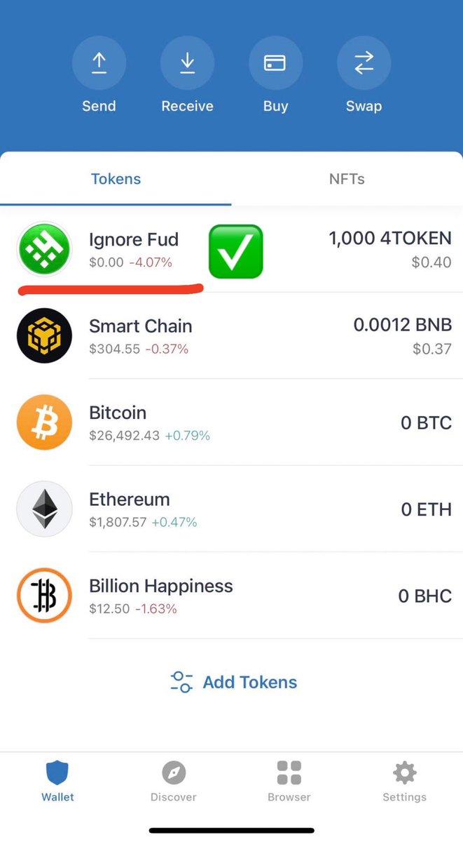 #4TOKEN is now accessible via <a href="/TrustWallet/">Trust Wallet</a>! Just go to your Trust Wallet app and search for Ignore Fud.

🎉To celebrate we are giving away 400k $4TOKEN 

✅Follow @ignore_fud + <a href="/TrustWallet/">Trust Wallet</a>
✅Comment #4TOKEN

🏆2 Winner (200k each)
⏰Ends in 24hrs

#4TOKEN #BSC #TWT