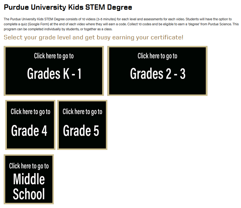 Pass this along with resources to send home over summer! K-8 students can earn a FREE #STEM degree from Purdue University! 👏👏👏

sbee.link/pf84wq3avk #stemchat #steam #onlinelearning