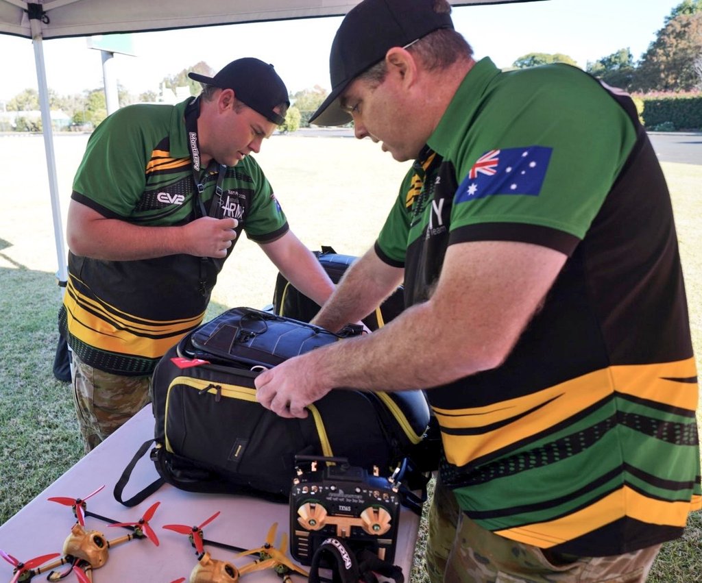 AUADRT's tweet photo. Getting ready for a big last day in the @TAFEQld #DigiTrek Road Show in #Toowoomba…the wind is up so be prepared for plenty of crashes!
#SendIt!
@ChiefAusArmy @FORCOMDAusArmy @QLDEducation @CAF_Australia https://t.co/OwD0yxQqht