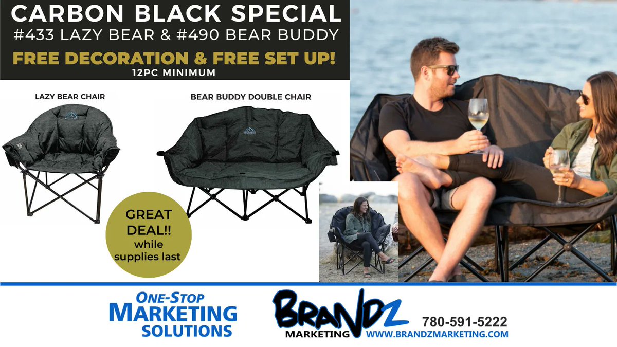 This is a great deal that won’t last long!!! Contact our office to get a quote on these chairs. 

#chairs #kozychairs #deal #swag #marketing #jacket #teamwear #promoproducts #logoedproducts #brandedproducts  #brandzmarketing