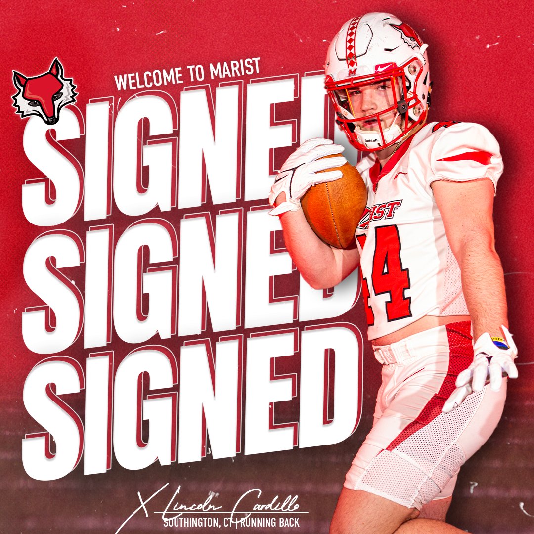 The 1st of 2 players from Connecticut is Lincoln Cardillo, from📍Southington HS, playing Running Back.