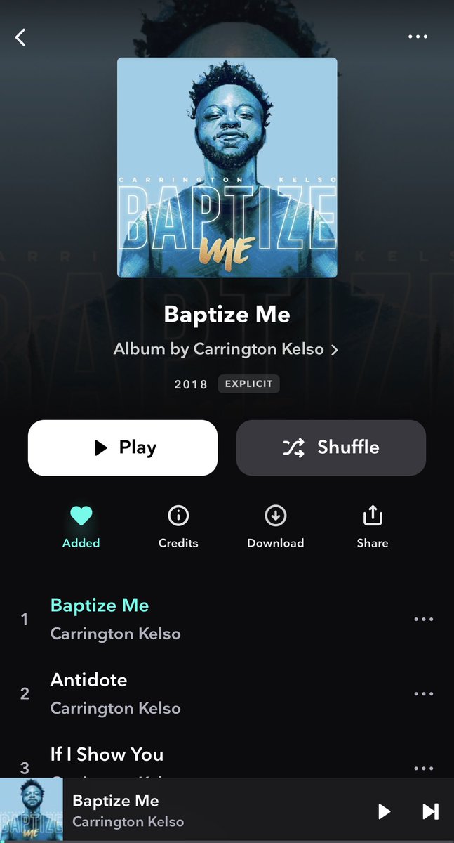 CarringtonKelso's tweet photo. Celebrating 5 years of #BaptizeMe, my first album 🌊🌊🌊 https://t.co/PBcOCVPT9g