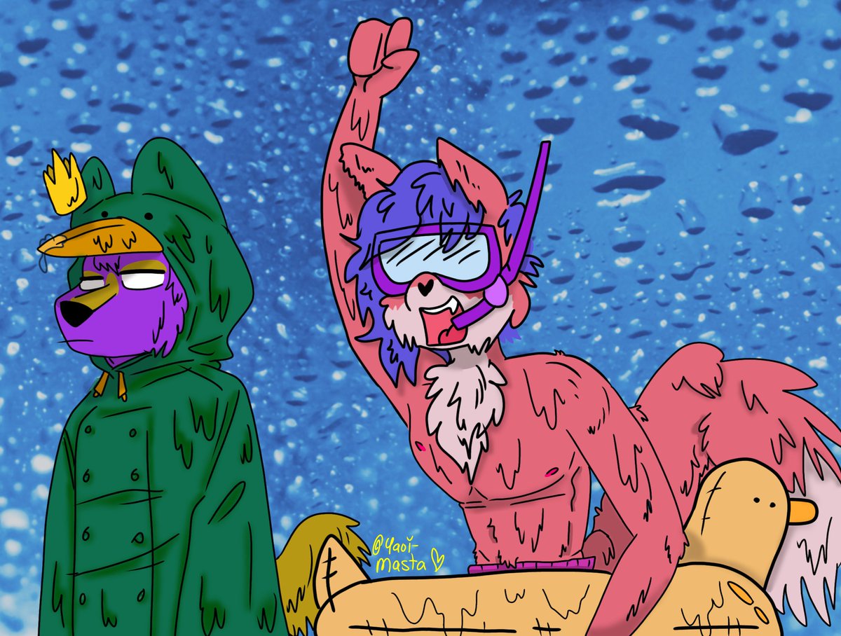 Yaoi_masta's tweet image. #aprilmonth Rain~
@kitten4220 ~~
prince...is so done.. Pan why you drag him out into this downpour ~~

@HazbinOcGallery #HazbinHotel #hazbinhoteloc #hhoc #furry #furryart #furryfandom #digitalart #artist #art #artistsontwitter #Digital #artists